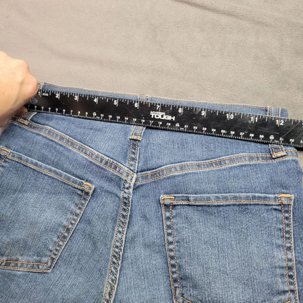 Old Navy Girls Denim Shorts Size 12 Frayed Hem Stretchy Jeans